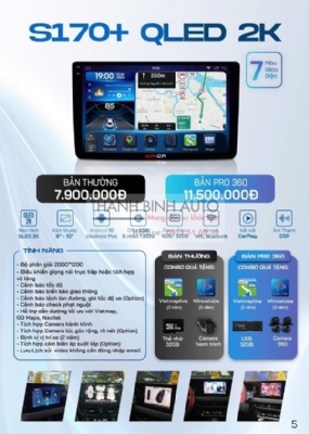 Màn hình Android Winca S170 Qled 2K cho xe HONDA HRV