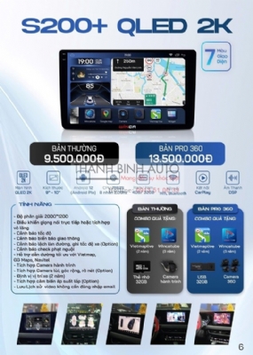 Màn hình Android Winca S200+ Qled 2K cho xe Toyota Corolla Cross