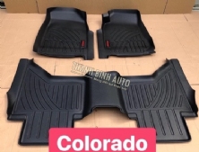 Thảm cao su đúc 3D nguyên khối cho xe COLORADO