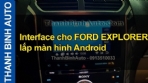 Video Interface cho FORD EXPLORER lắp màn hình Android